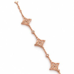 PULSERA LV FLOWER ROSEGOLD CON ZIRCONIAS