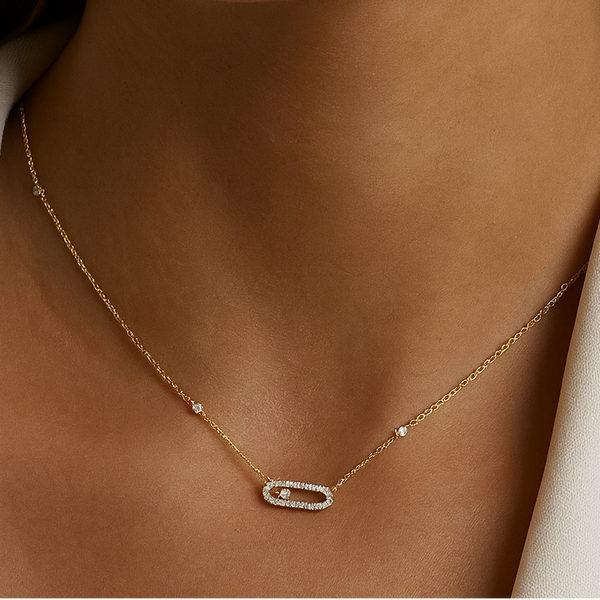 COLLAR MSS GOLD CON ZIRCONIA