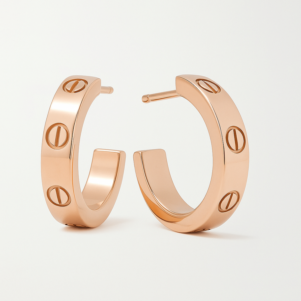 ARETES LOVE ROSE GOLD