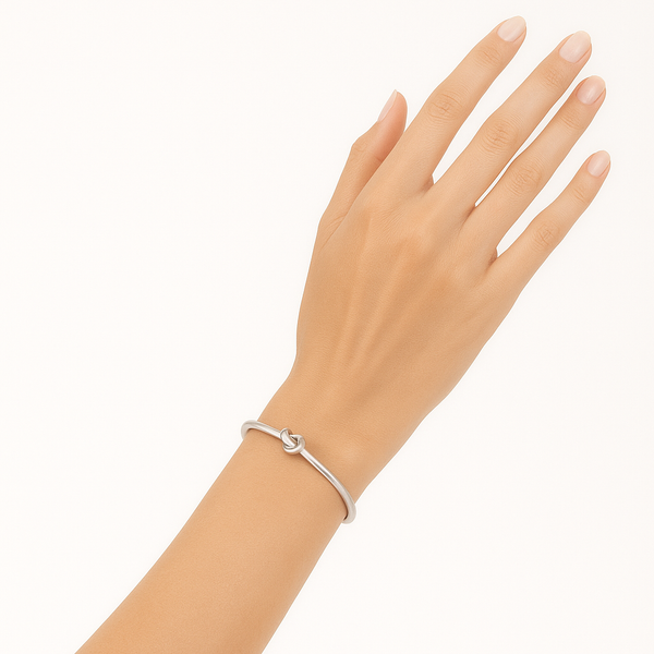 PULSERA C KNOT SILVER