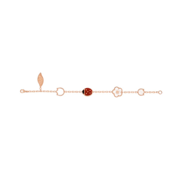 PULSERA LUCKY SPRING ROSE GOLD VF