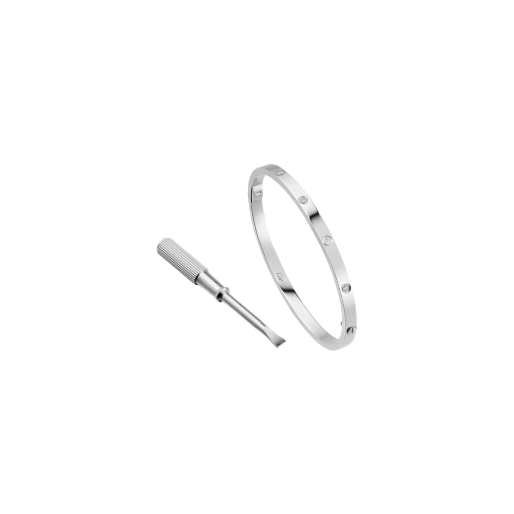 PULSERA LOVE DELGADA SILVER CON ZIRCONIA