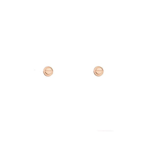 ARETES SCREW LOVE ROSE GOLD
