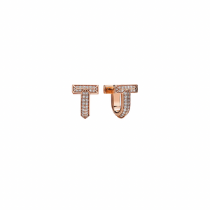 ARETES T ROSEGOLD CON ZIRCONIA