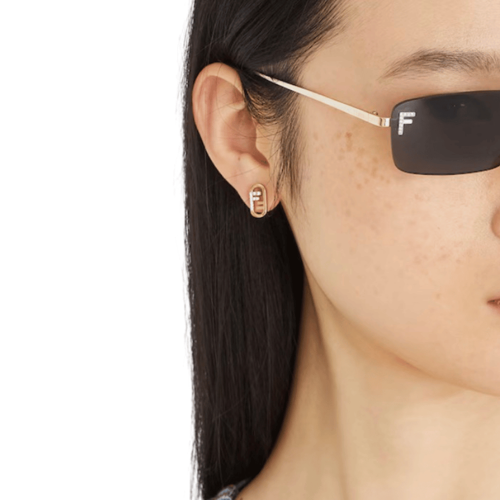 ARETES F OVAL GOLD CON ZIRCONIA