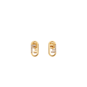 ARETES F OVAL GOLD CON ZIRCONIA