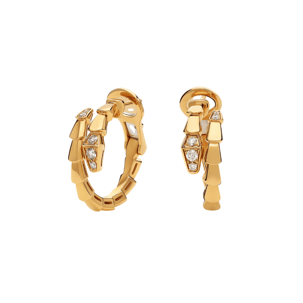 ARRACADAS SERPENTI VIPPER GOLD CON ZIRCONIA