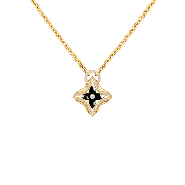 COLLAR LV EVER BLOSSOM GOLD BLACK