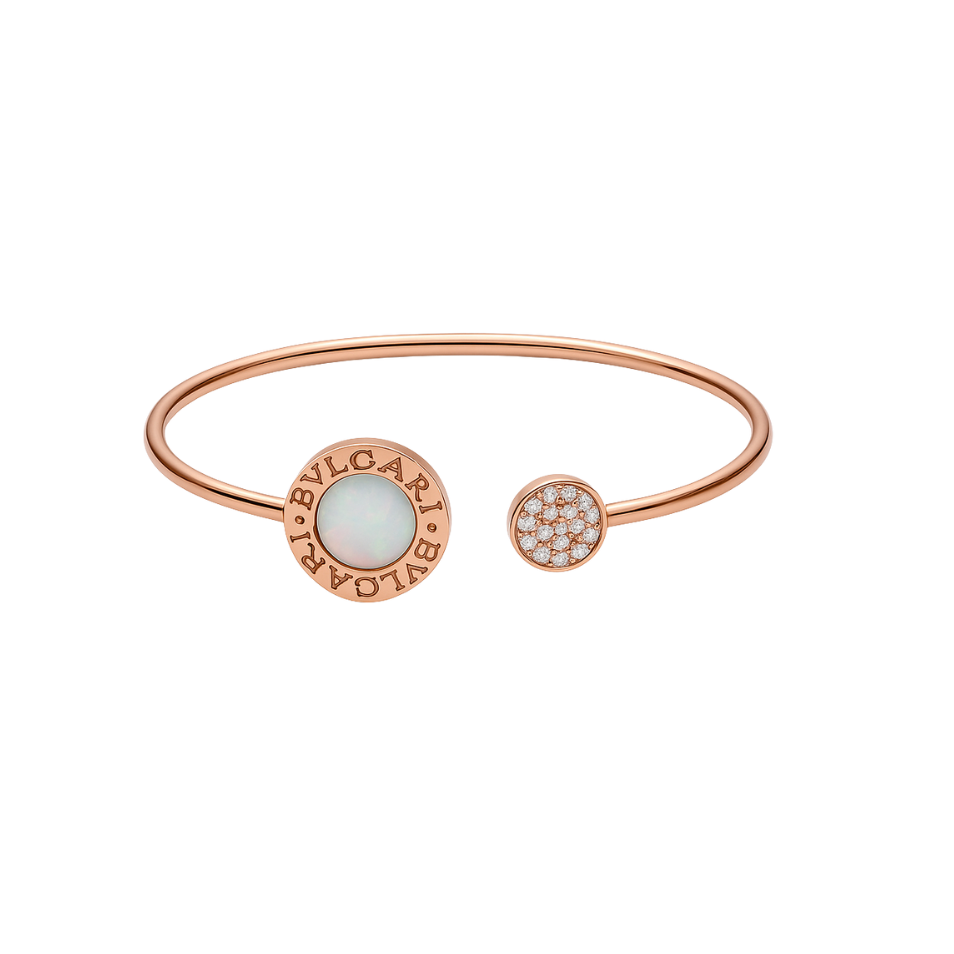 PULSERA BV ROSEGOLD WHITE CON ZIRCONIA
