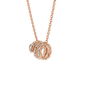 COLLAR BV ROSEGOLD SERPIENTE