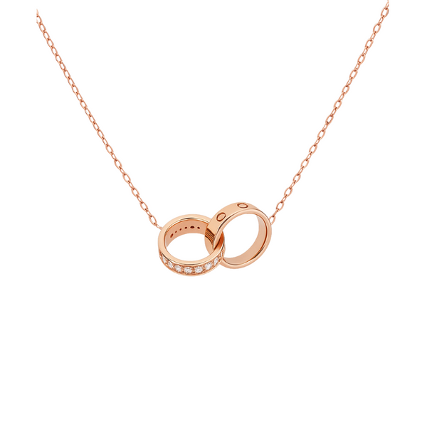 COLLAR LOVE ROSEGOLD CON ZIRCONIA