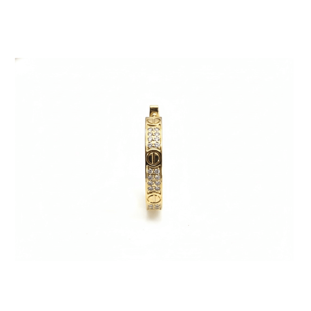 ARETES LOVE CON MICRO ZIRCONIAS GOLD C