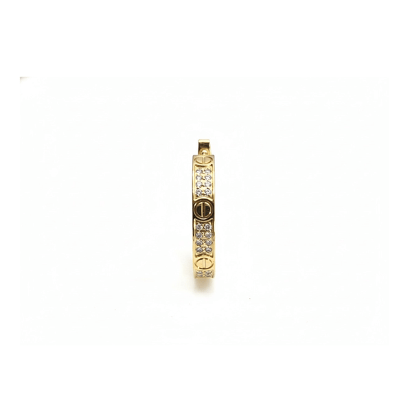 ARETES LOVE CON MICRO ZIRCONIAS GOLD C