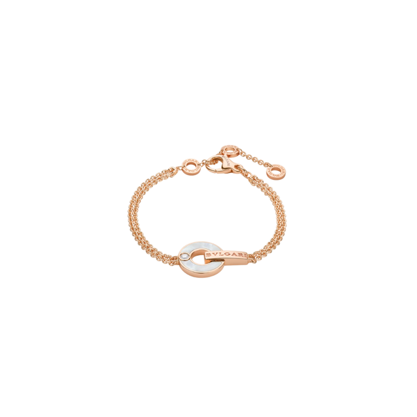 PULSERA BV ROSEGOLD PEARL ZIRCONIA