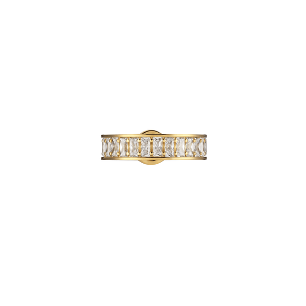 ANILLO GC BLONDIE ANCHO CON ZIRCONIA