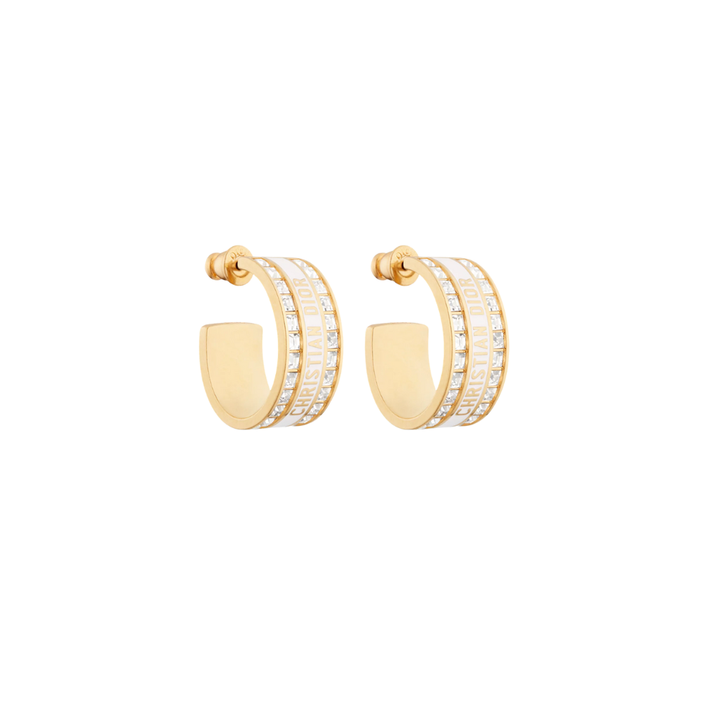 ARETES CD GOLD WHITE CON ZIRCONIA