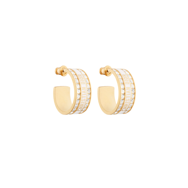 ARETES CD GOLD WHITE CON ZIRCONIA