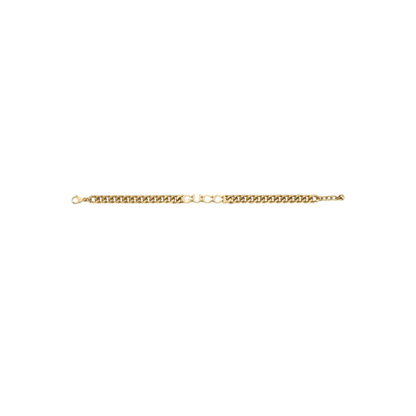 PULSERA GC SCRIPT DE CADENA GOLD