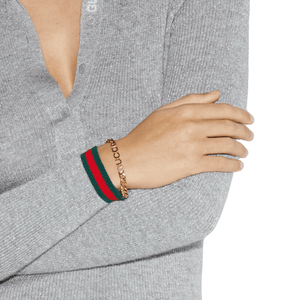 PULSERA GC SCRIPT DE CADENA GOLD