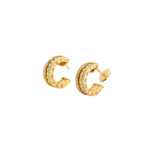 ARETES B ZERO 1 GOLD CON ZIRCONIA