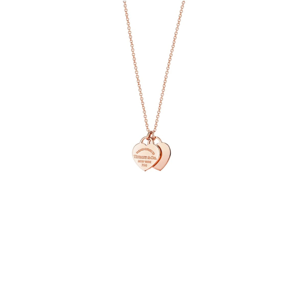 COLLAR DOBLE PLACA ROSEGOLD