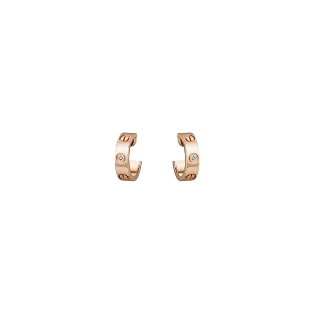 ARETES LOVE ROSEGOLD CON ZIRCONIA