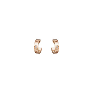ARETES LOVE ROSEGOLD CON ZIRCONIA