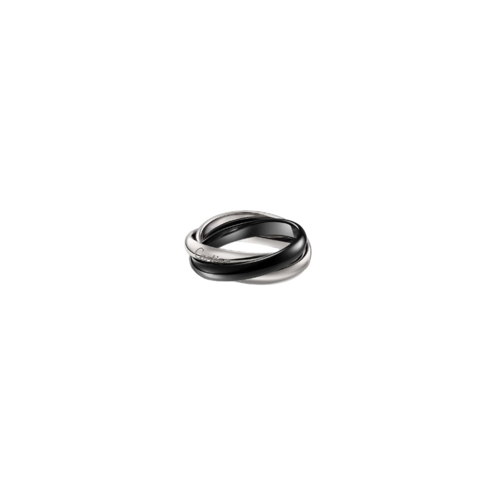 ANILLO TRES AROS SILVER/BLACK