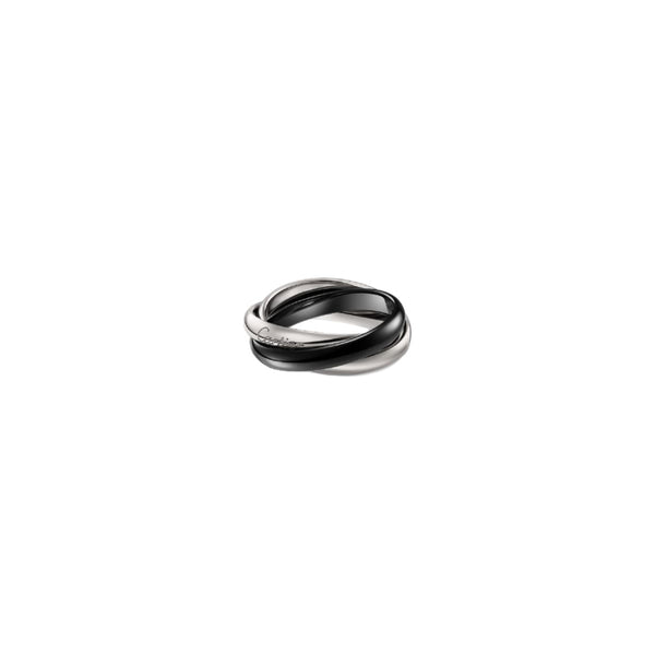 ANILLO TRES AROS SILVER/BLACK