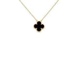 COLLAR TRÉBOL BLACK-GOLD