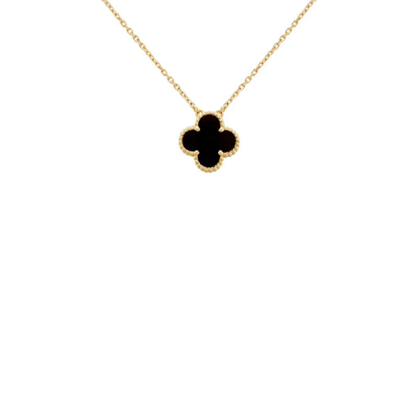COLLAR TRÉBOL BLACK-GOLD