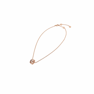 COLLAR BV ROSEGOLD CON ZIRCONIA ALREDEDOR