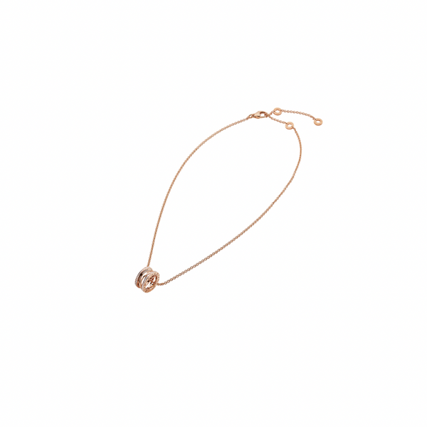 COLLAR BV ROSEGOLD CON ZIRCONIA ALREDEDOR