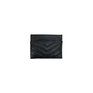 TARJETERO YSL LOGO BLACK