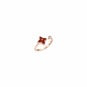 ANILLO LV RED BLOSSOM STAR ROSE GOLD