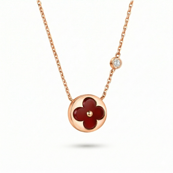 COLLAR SUN RED BLOSSOM ROSE GOLD