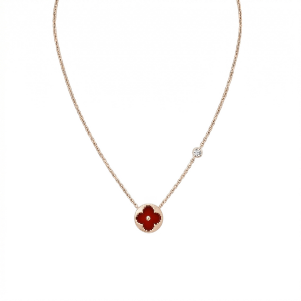 COLLAR SUN RED BLOSSOM ROSE GOLD