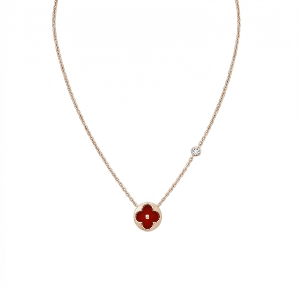 COLLAR SUN RED BLOSSOM ROSE GOLD