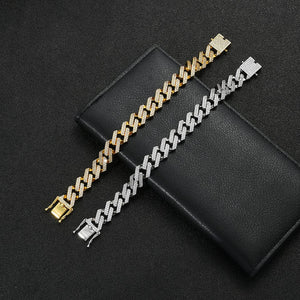 brazalete de zirconias cubano hombre y mujer