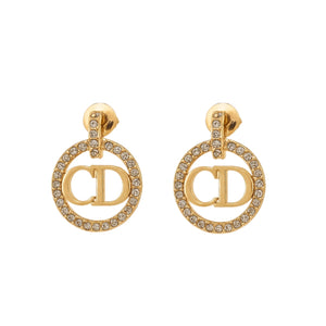 ARETES CD ROUND LOGO CON ZIRCONIAS