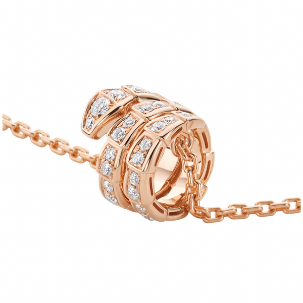 COLLAR BV ROSEGOLD SERPIENTE