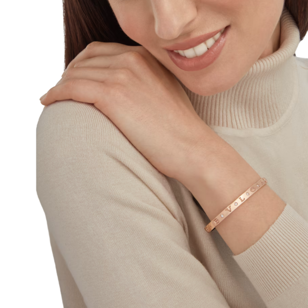 PULSERA BV ROSEGOLD CON ZIRCONIA