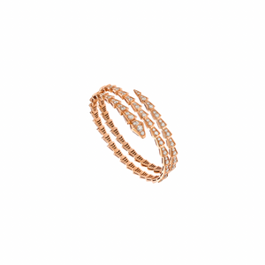 PULSERA DOS VUELTAS SERPENTI ROSEGOLD CON ZIRCONIA