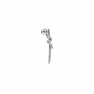 ARETES KNOT SILVER CON ZIRCONIA
