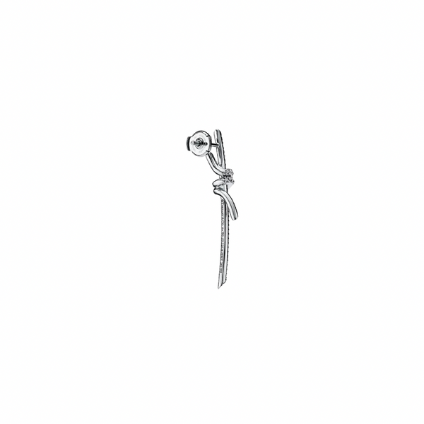 ARETES KNOT SILVER CON ZIRCONIA