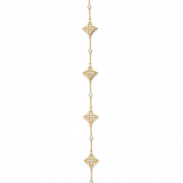 PULSERA LV FLOWER ROSEGOLD CON ZIRCONIAS