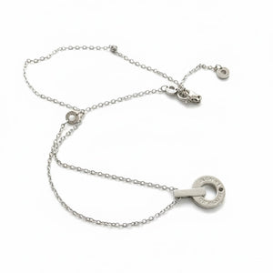 COLLAR BV SILVER PEARL ZIRCONIA