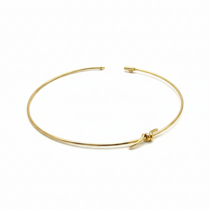 CHOKER KNOT ZIRCONIAS GOLD