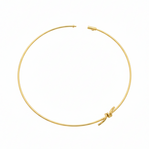 CHOKER KNOT ZIRCONIAS GOLD