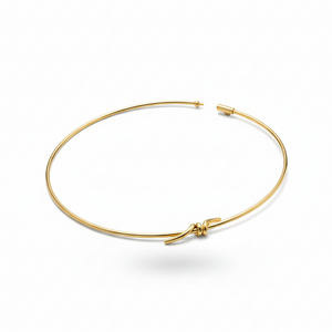 CHOKER KNOT ZIRCONIAS GOLD